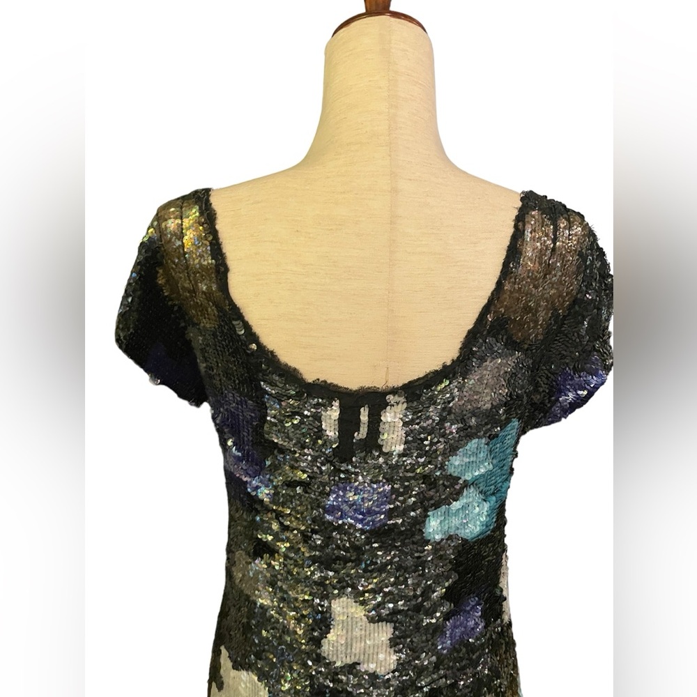 Sequin All Over Multi Color Top, Pull Over With S… - image 8